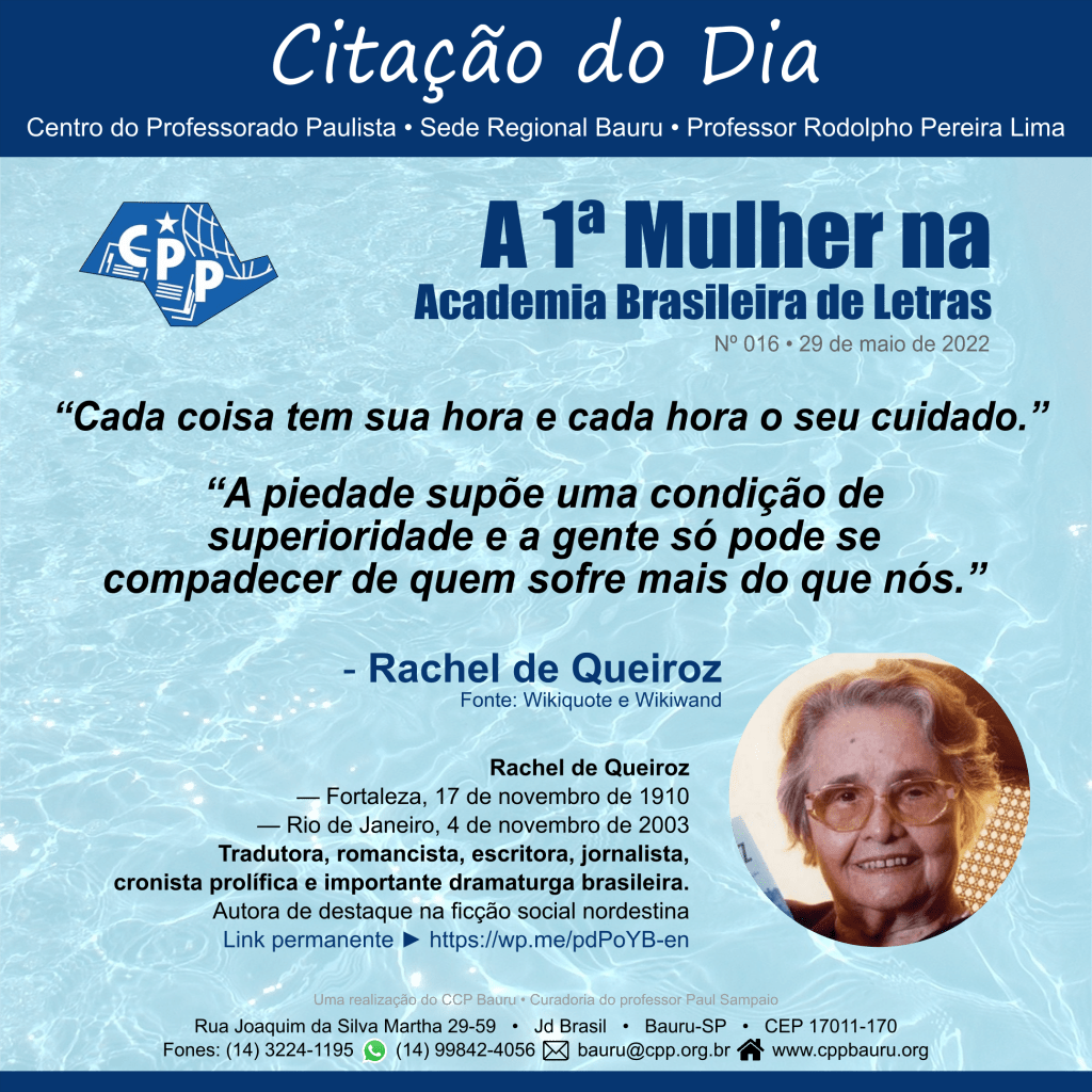 A 1ª Mulher na Academia Brasileira de&nbsp;Letras