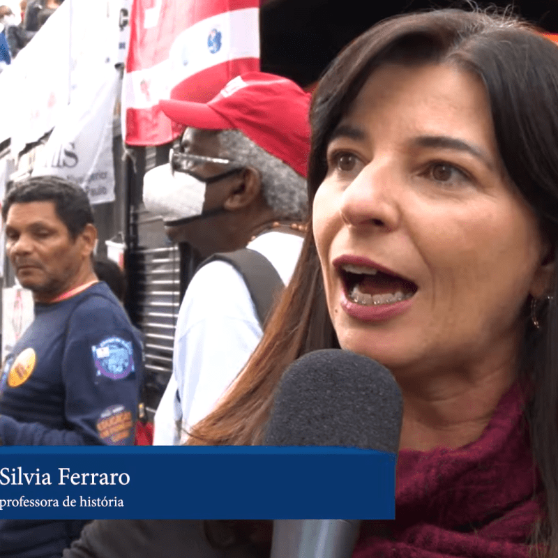 Funcionalismo público fez manifestação em frente à Prefeitura de São&nbsp;Paulo