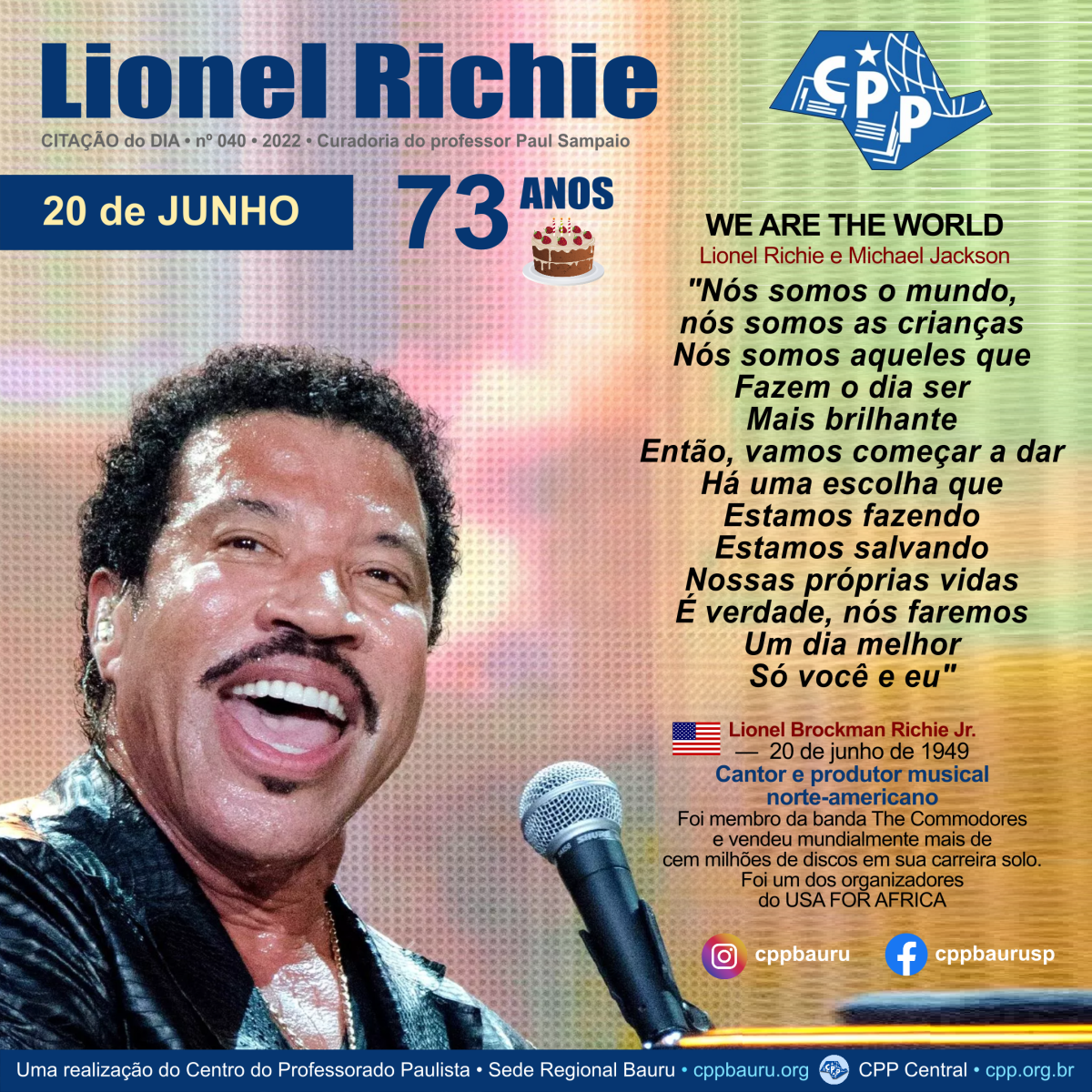 Lionel Richie • 73&nbsp;Anos