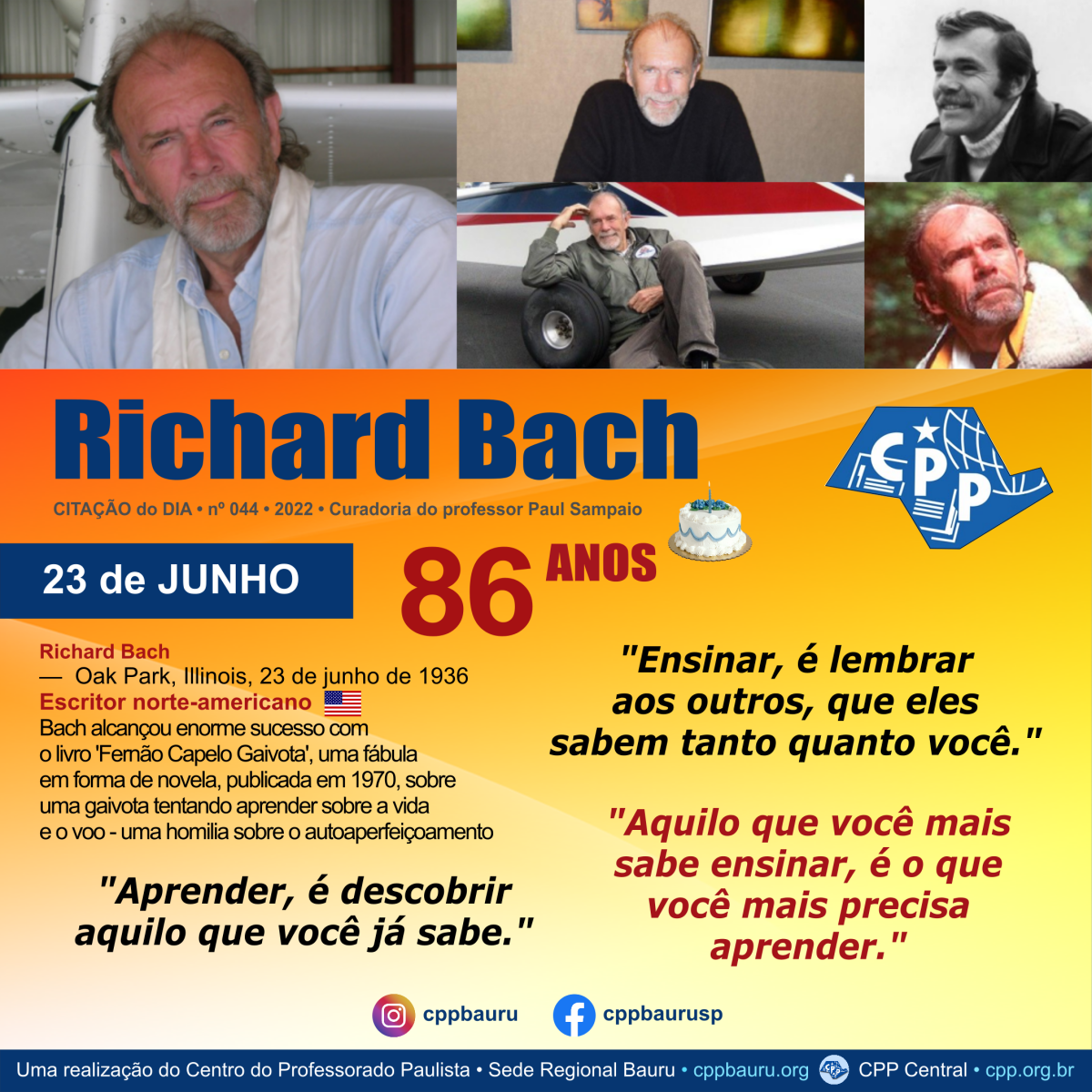 Richard Bach • 86&nbsp;Anos