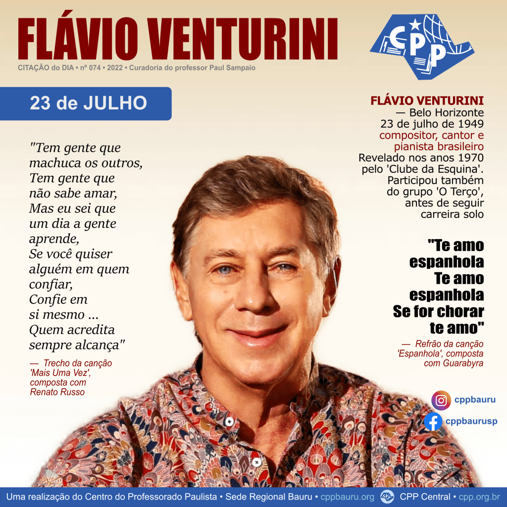 Flávio Venturini • 73&nbsp;Anos