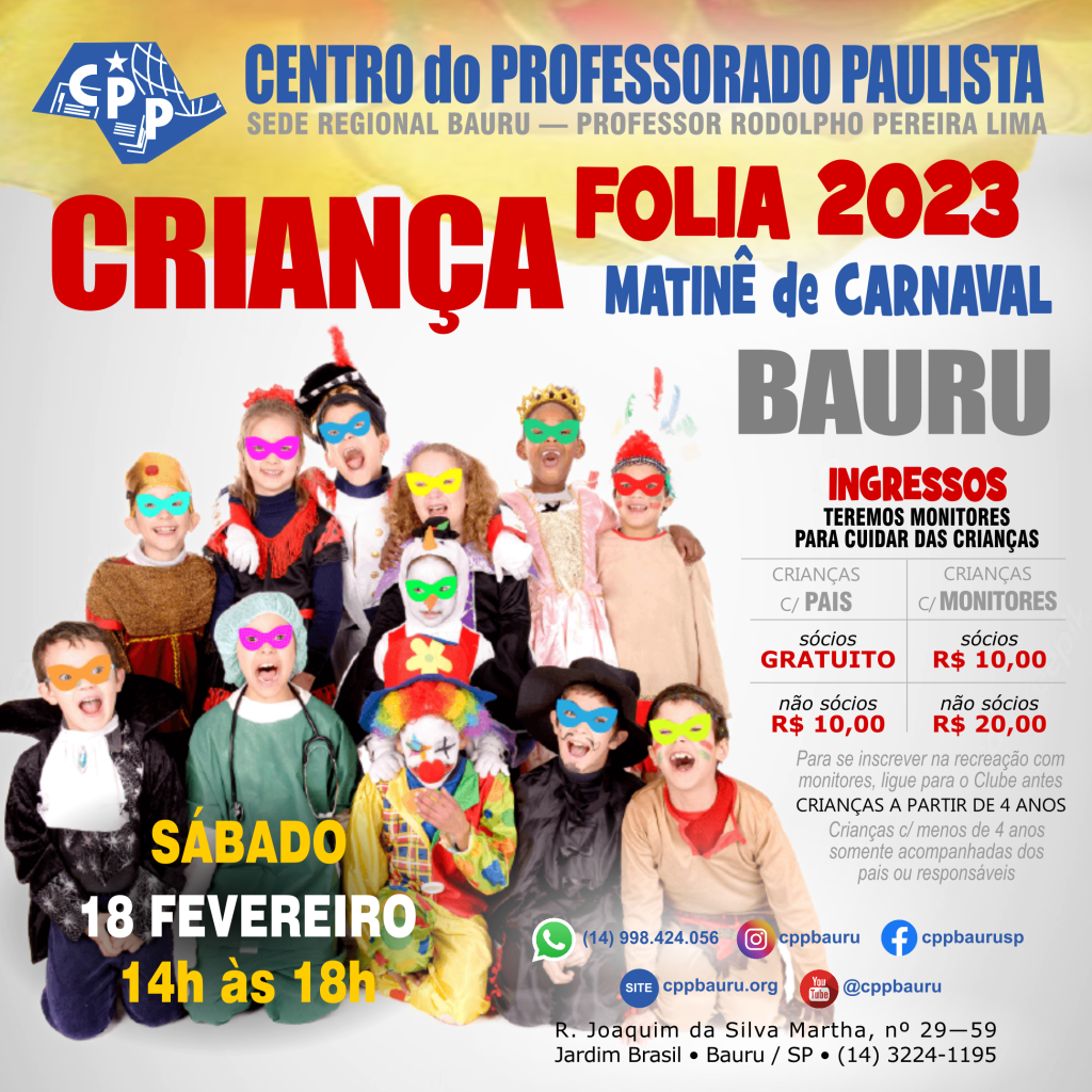 Criança Folia 2023 — Matinê de&nbsp;Carnaval