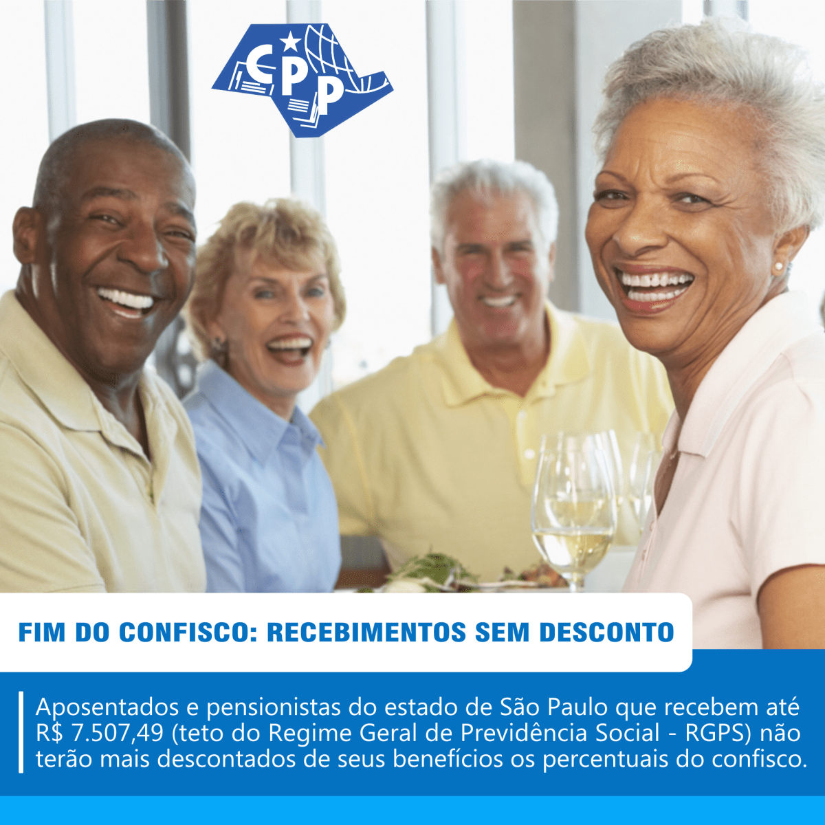 Fim do confisco: beneficiários passam a receber sem&nbsp;desconto