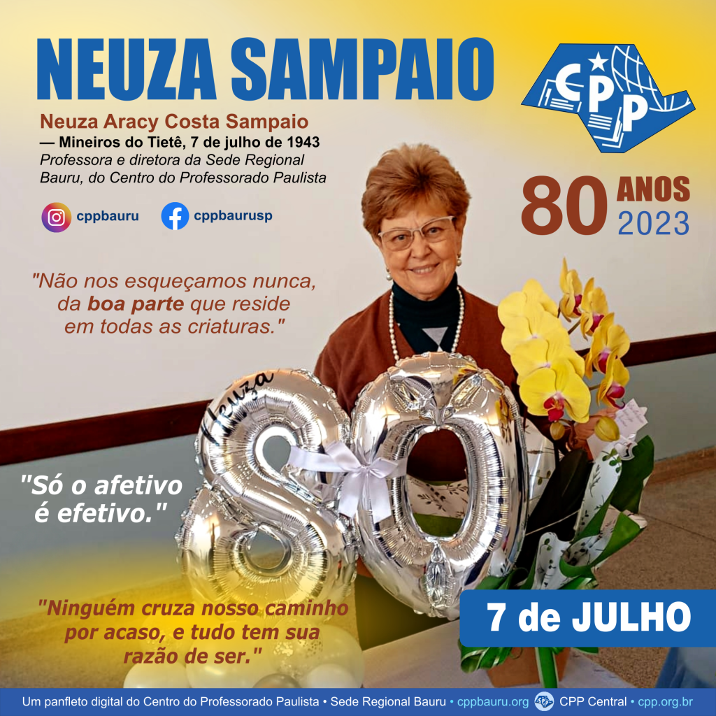 Oito Décadas de Vida 🔔 Neuza Sampaio 🟢 80 Anos 🕗&nbsp;2023