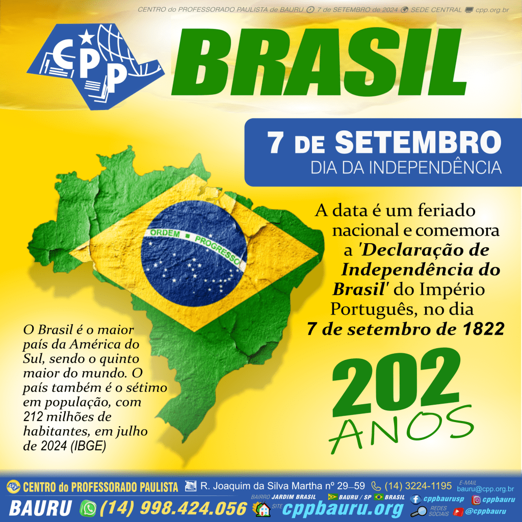 Dia da Independência do Brasil 🕗 7 de&nbsp;Setembro