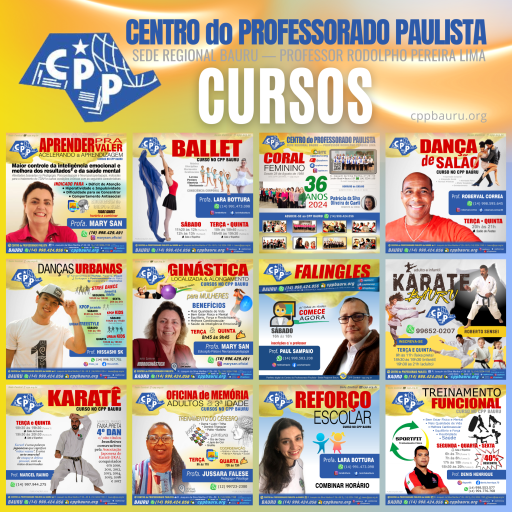 Cursos no Clube do CPP Bauru