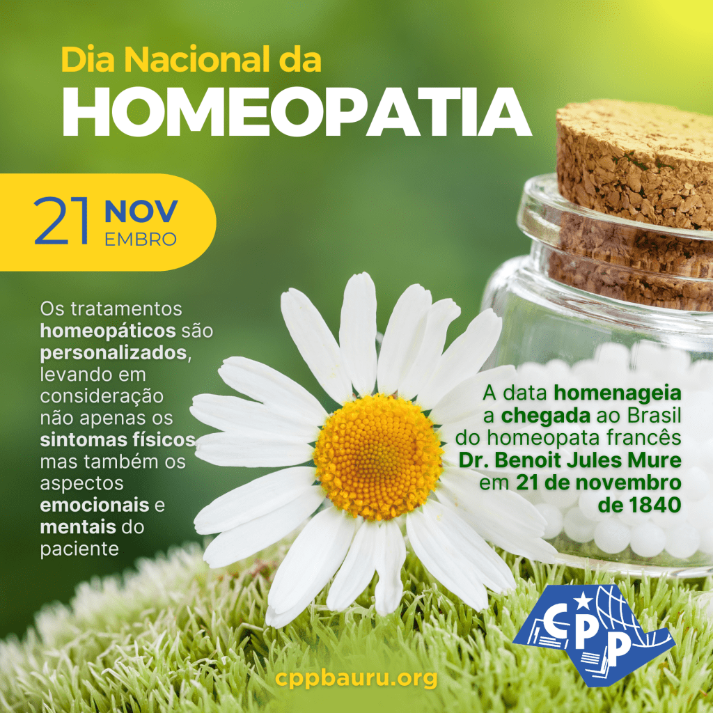 🔔 Dia Nacional da Homeopatia 🕗 21 de&nbsp;Novembro