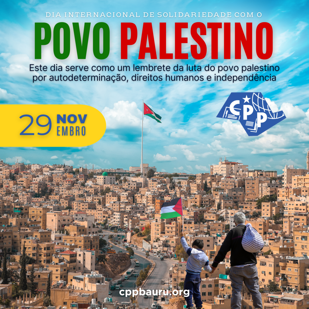 🔔 Dia Internacional de Solidariedade com o Povo Palestino 🕗 29 de&nbsp;Novembro