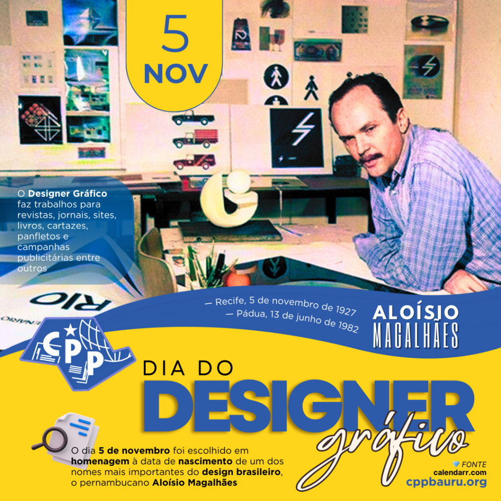 Dia do Designer Gráfico 🔔 5 de&nbsp;Novembro