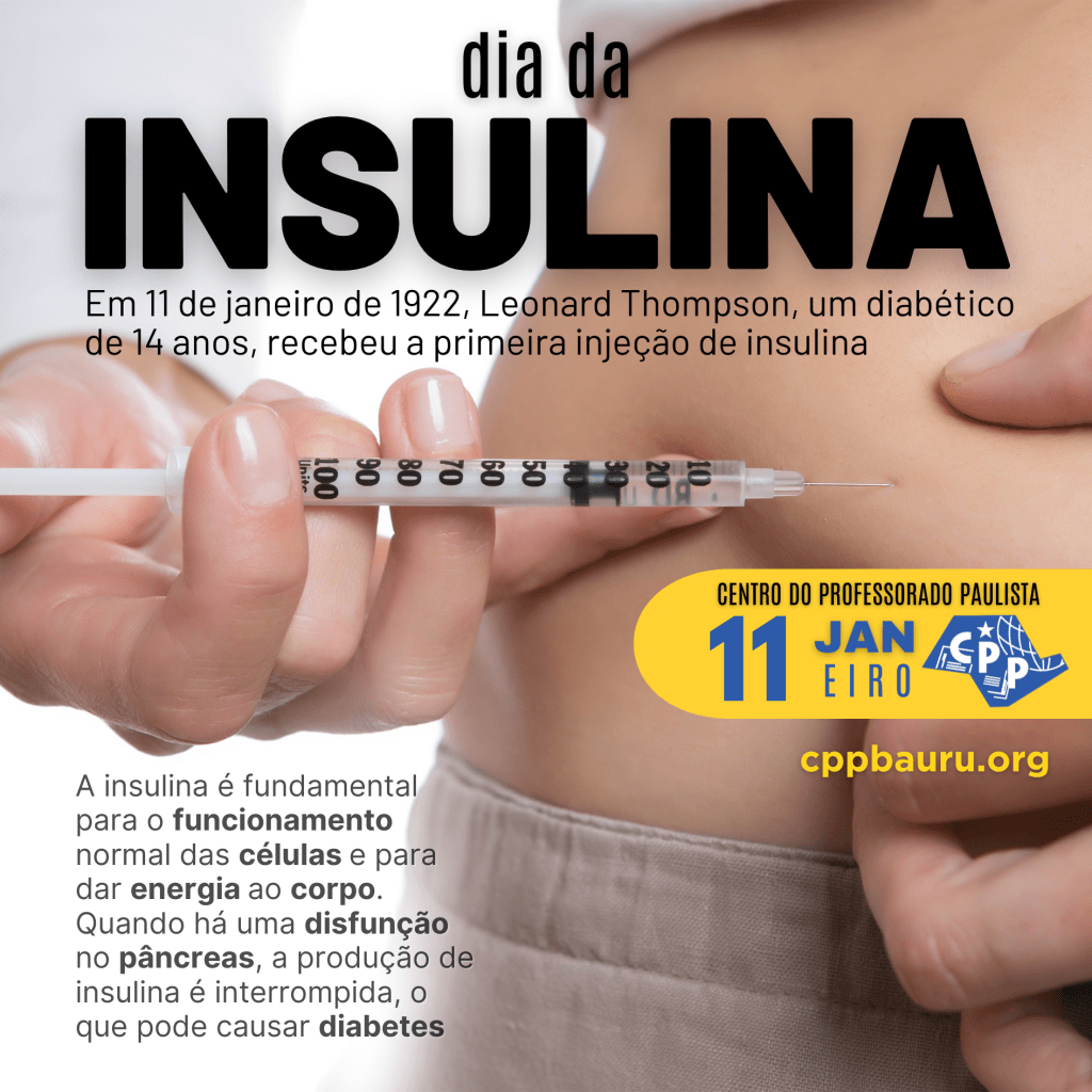 🔔 Dia da Insulina 🕗 11 de&nbsp;Janeiro