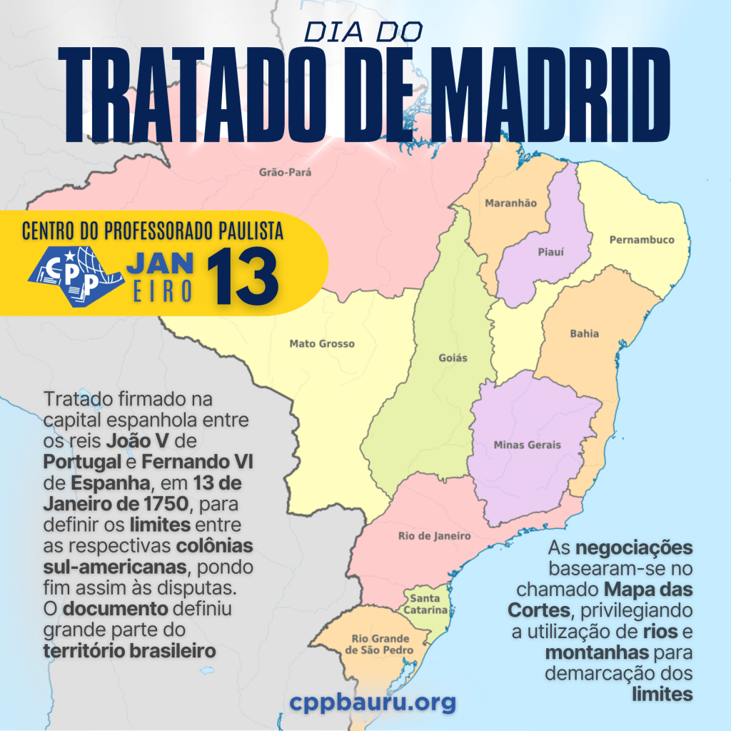 🔔 Tratado de Madrid 🕗 13 de&nbsp;Janeiro