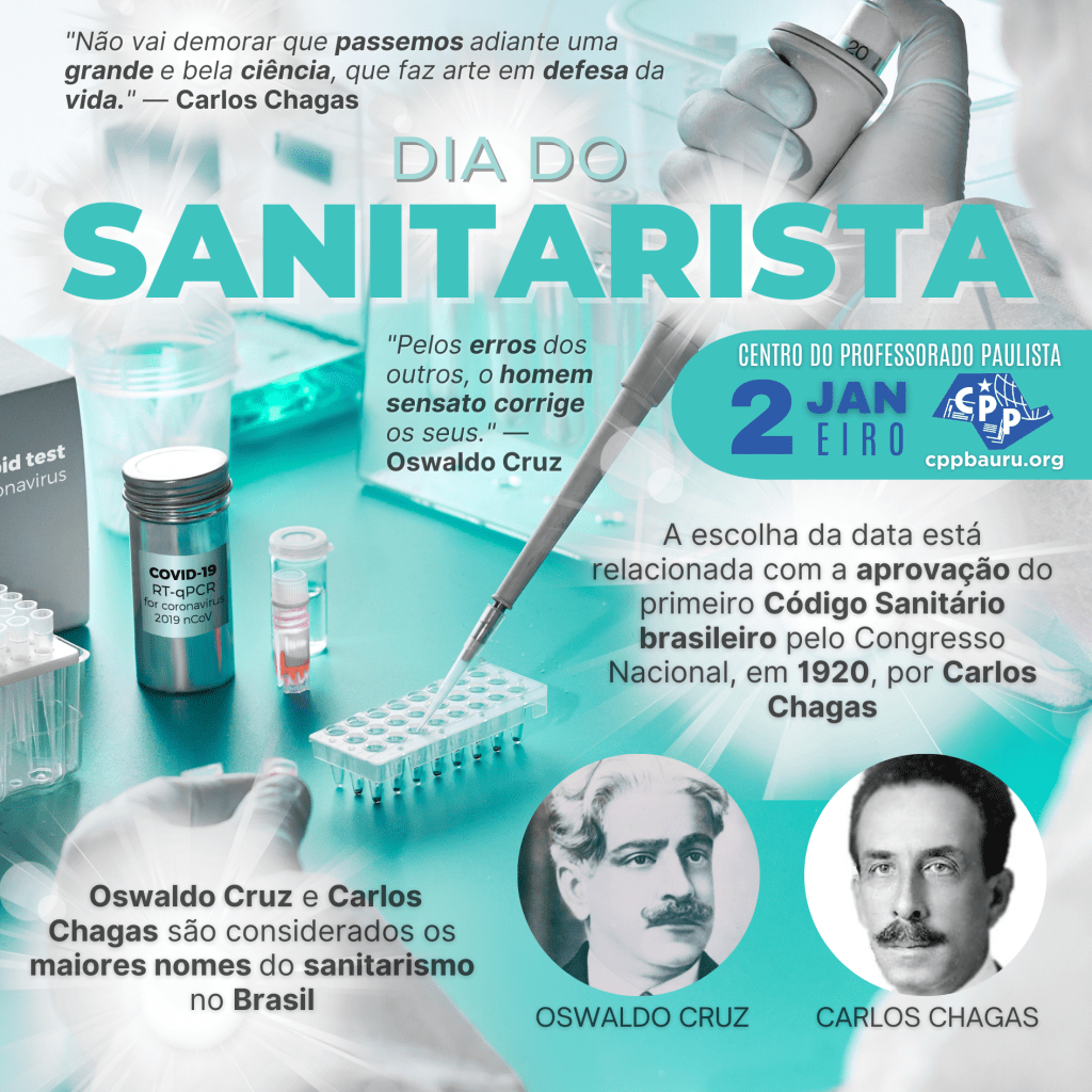 🔔 Dia do Sanitarista 🕗 2 de&nbsp;Janeiro