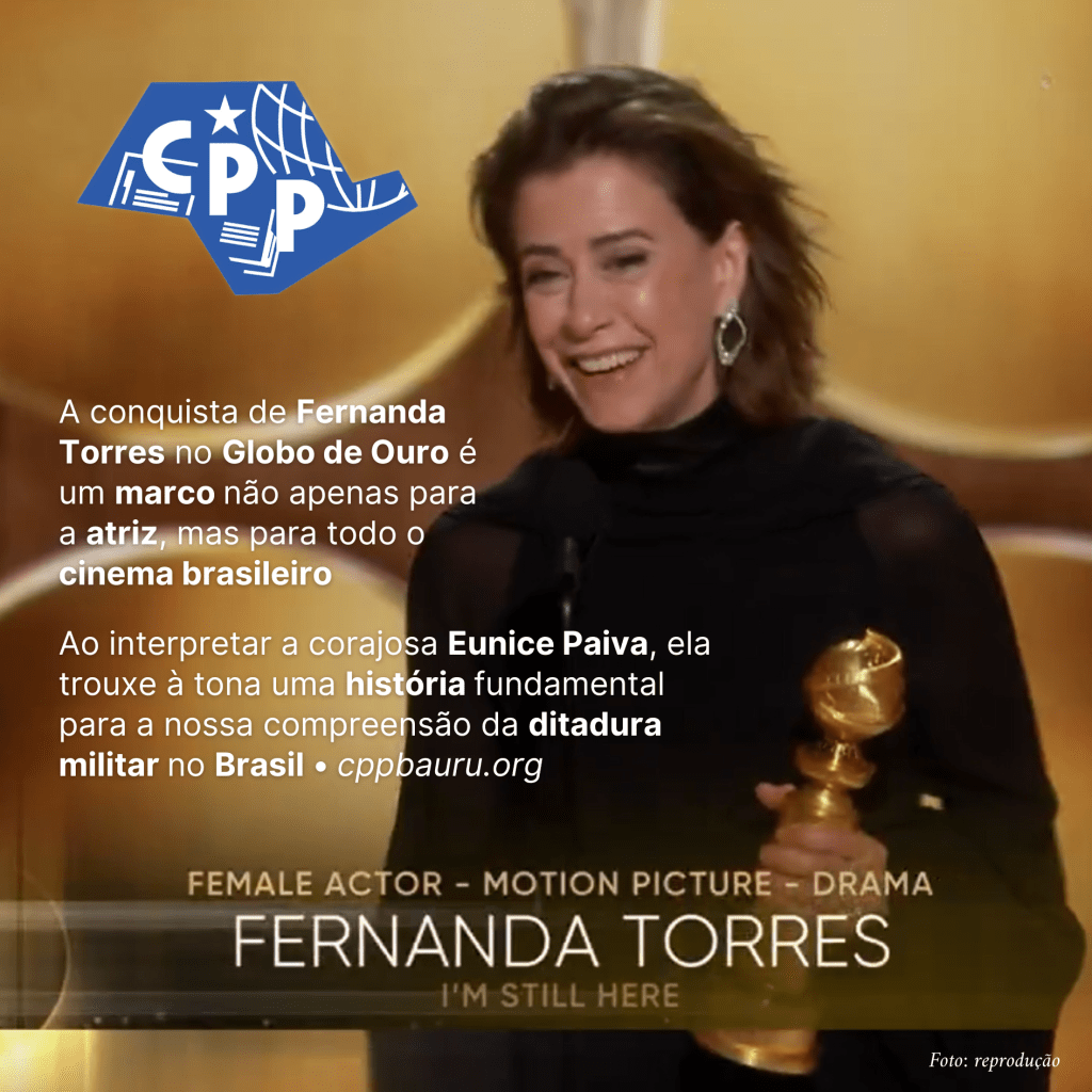 🏆 Fernanda Torres ganha o Globo de Ouro de Melhor&nbsp;Atriz