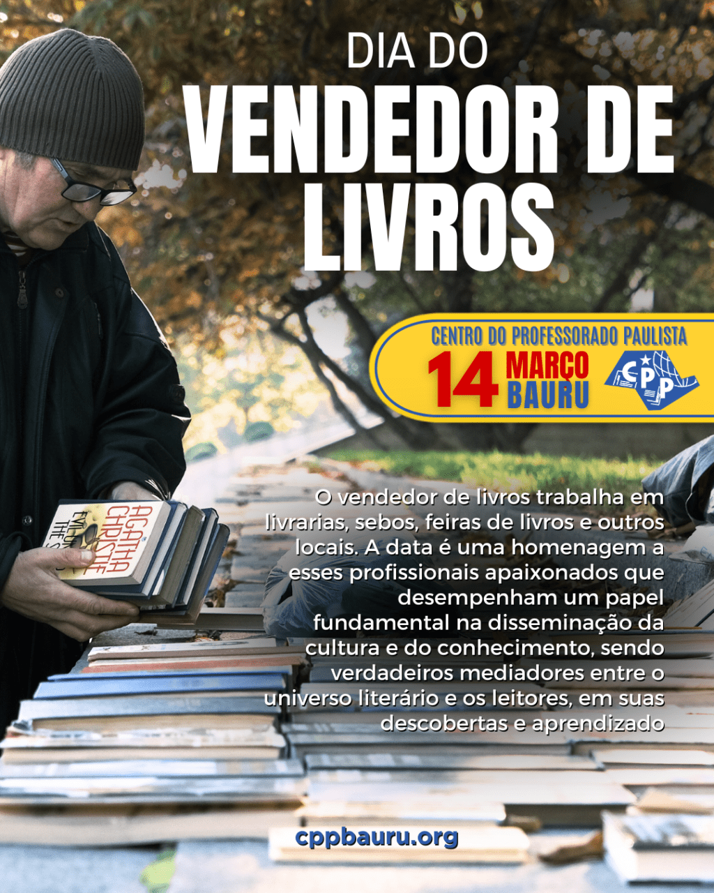 🔔 Dia do Vendedor de Livros 🕗 14 de&nbsp;Março