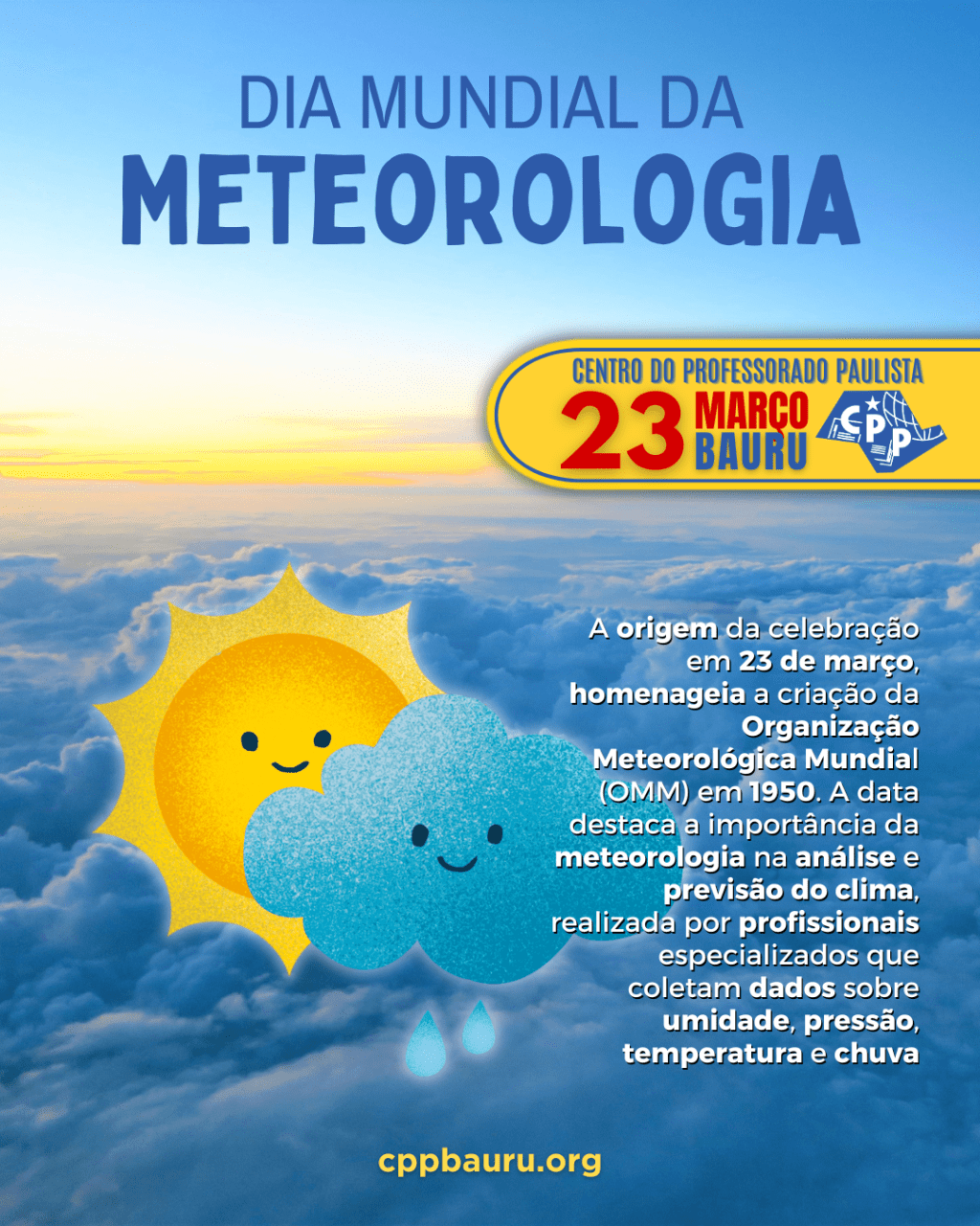 🔔 Dia Mundial da Meteorologia 🕗 23 de&nbsp;Março
