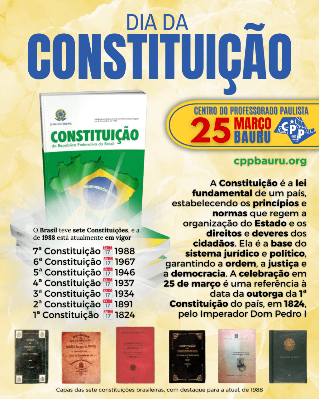 🔔 Dia da Constituição 🕗 25 de&nbsp;Março