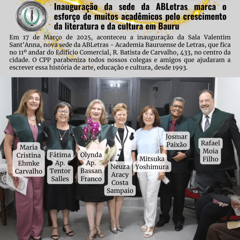 🔔 Inauguração da sede da&nbsp;ABLetras