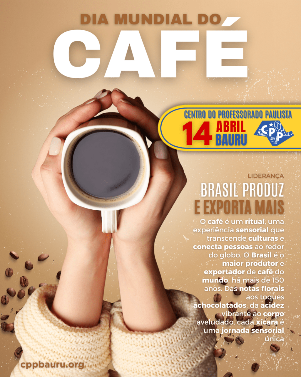 🔔 Dia Mundial do Café 🕗 14 de&nbsp;Abril