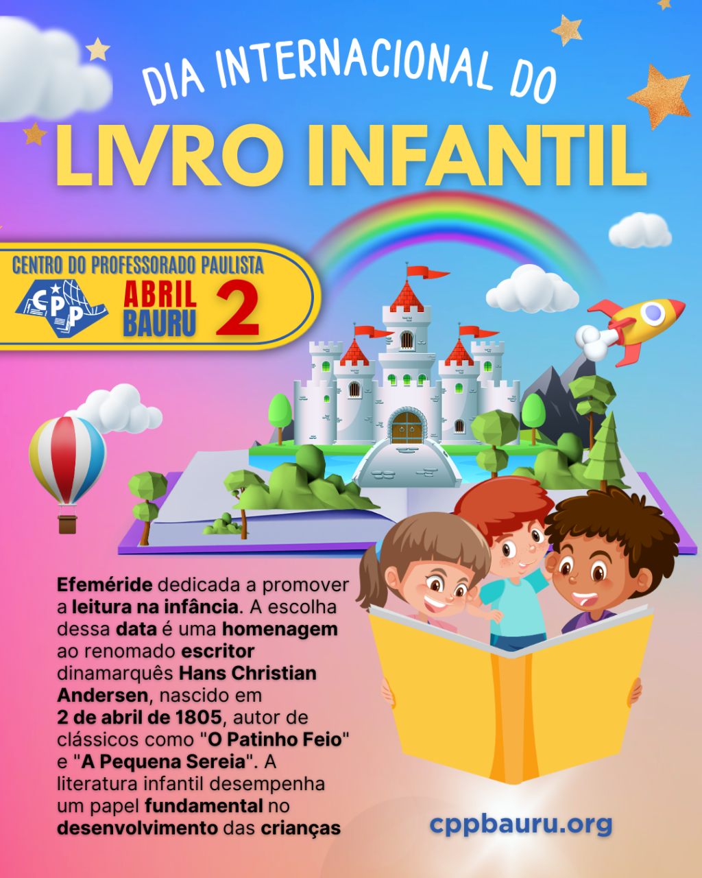 🔔 Dia Internacional do Livro Infanti 🕗 2 de&nbsp;Abril