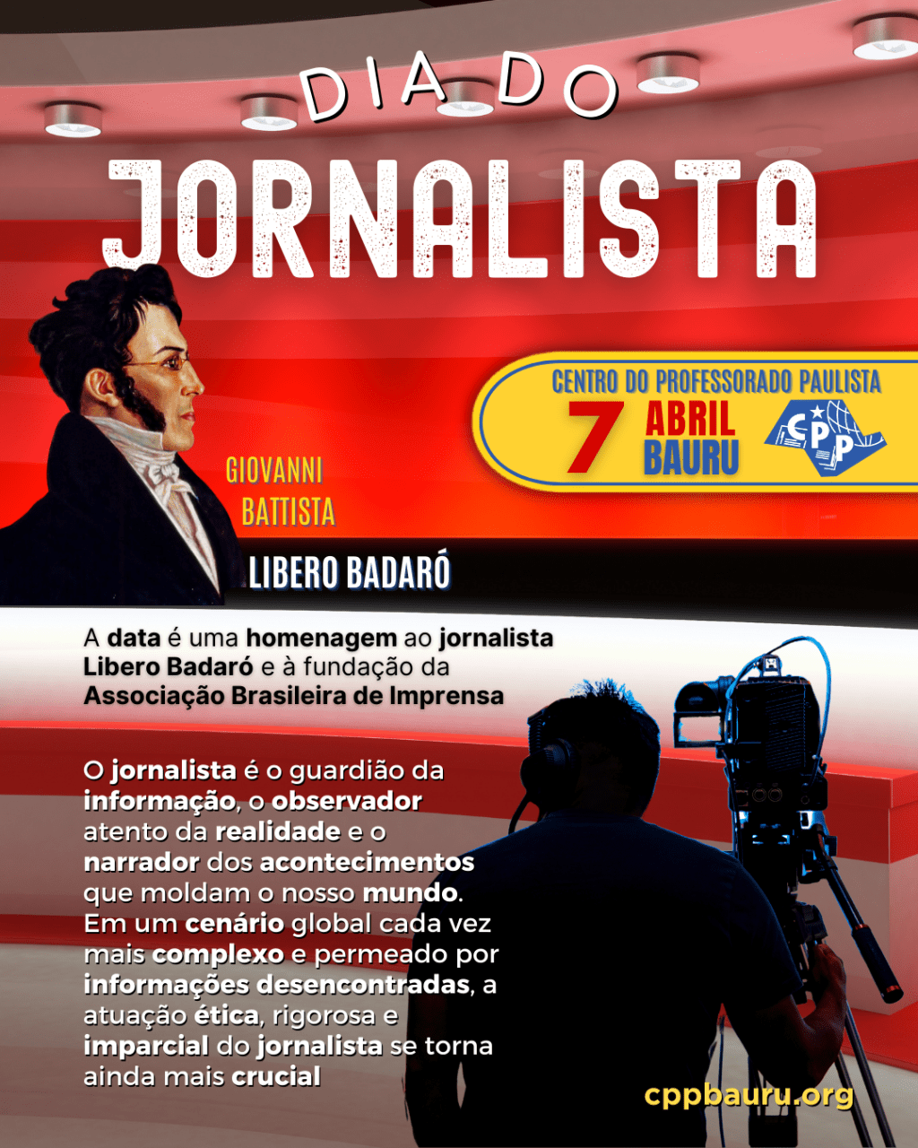 🔔 Dia do Jornalista 🕗 7 de&nbsp;Abril