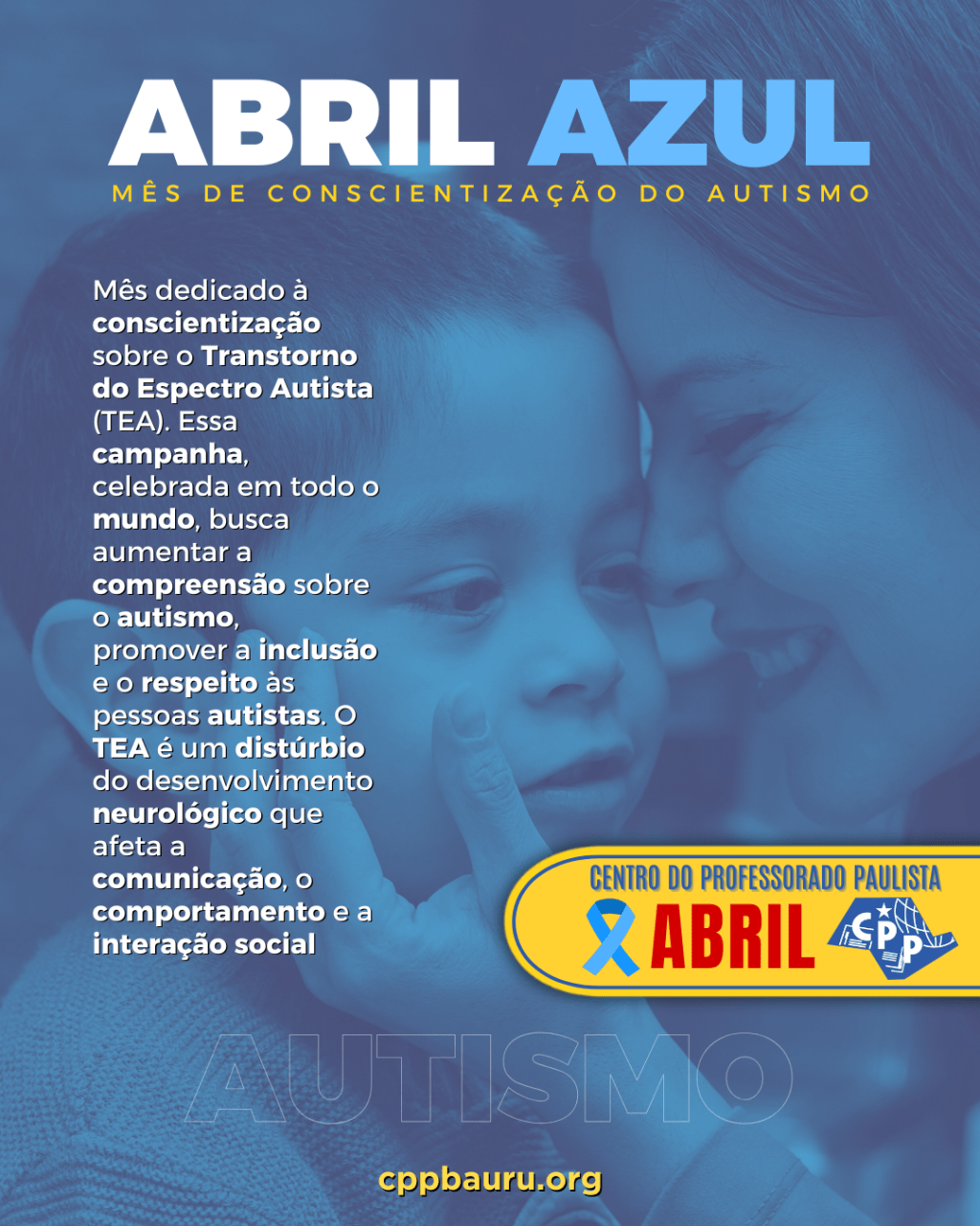 💙 Abril Azul 🔔 Conscientização sobre o&nbsp;Autismo
