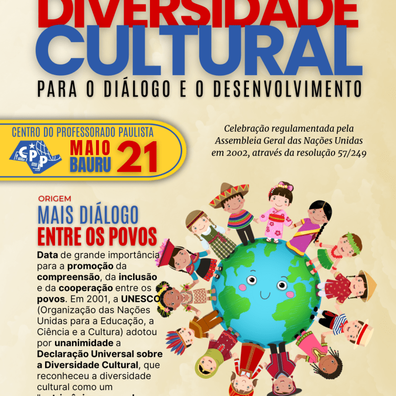 🔔 Dia Mundial da Diversidade Cultural 🕗 21 de&nbsp;Maio