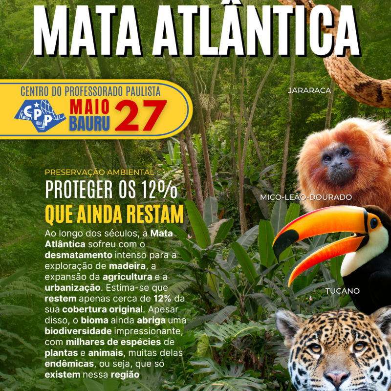🔔 Dia da Mata Atlântica 🕗 27 de&nbsp;Maio