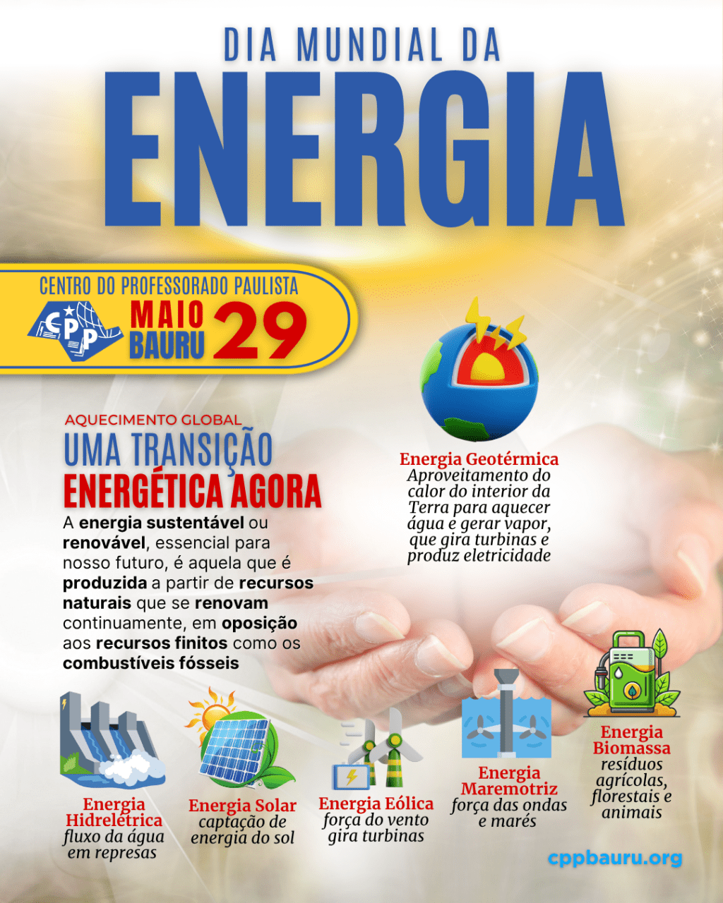 🔔 Dia Mundial da Energia 🕗 29 de&nbsp;Maio