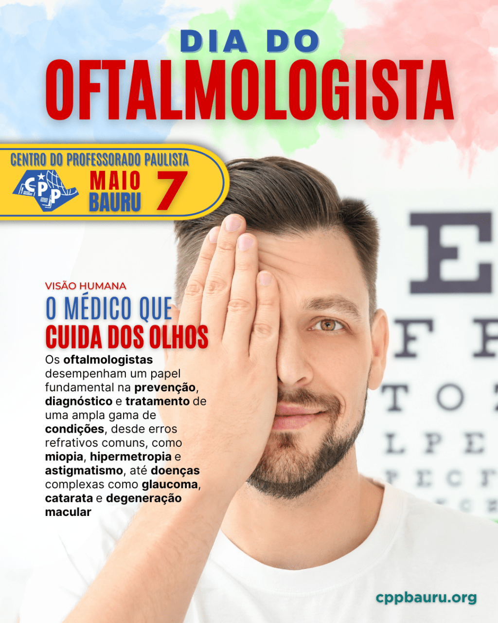 🔔 Dia do Oftalmologista 🕗 7 de&nbsp;Maio