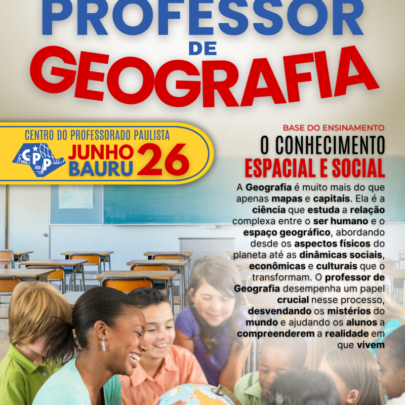 🔔 Dia do Professor de Geografia 🕗 26 de&nbsp;Junho