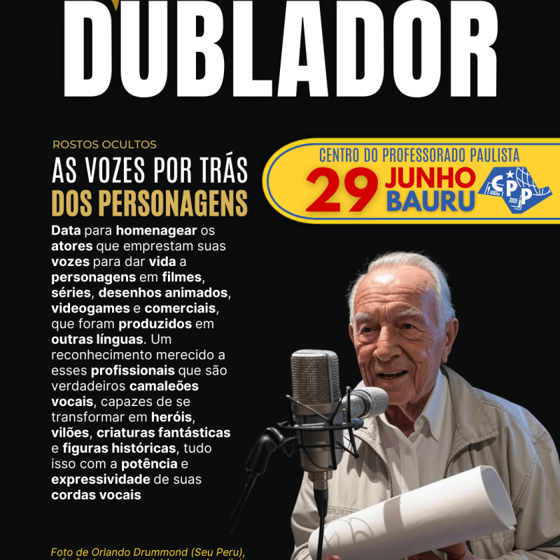 🔔 Dia do Dublador 🕗 29 de&nbsp;Junho