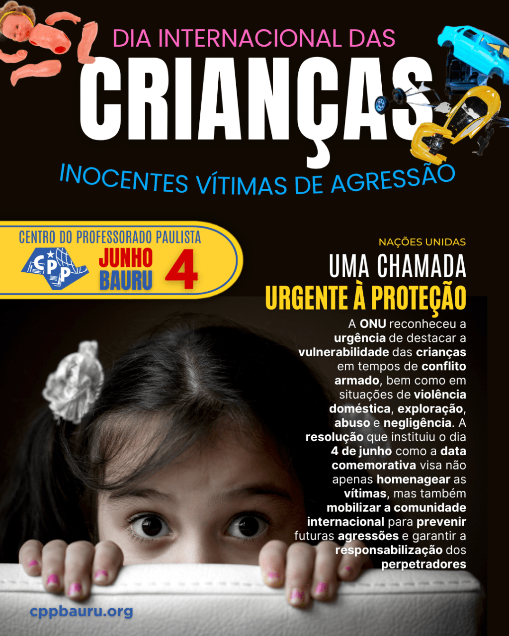 🔔 Dia Internacional das Crianças Inocentes Vítimas de Agressão 🕗 4 de&nbsp;Junho
