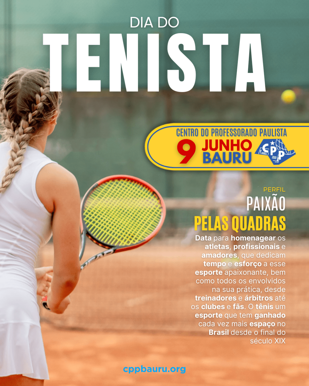 🔔 Dia do Tenista 🕗 9 de&nbsp;Junho