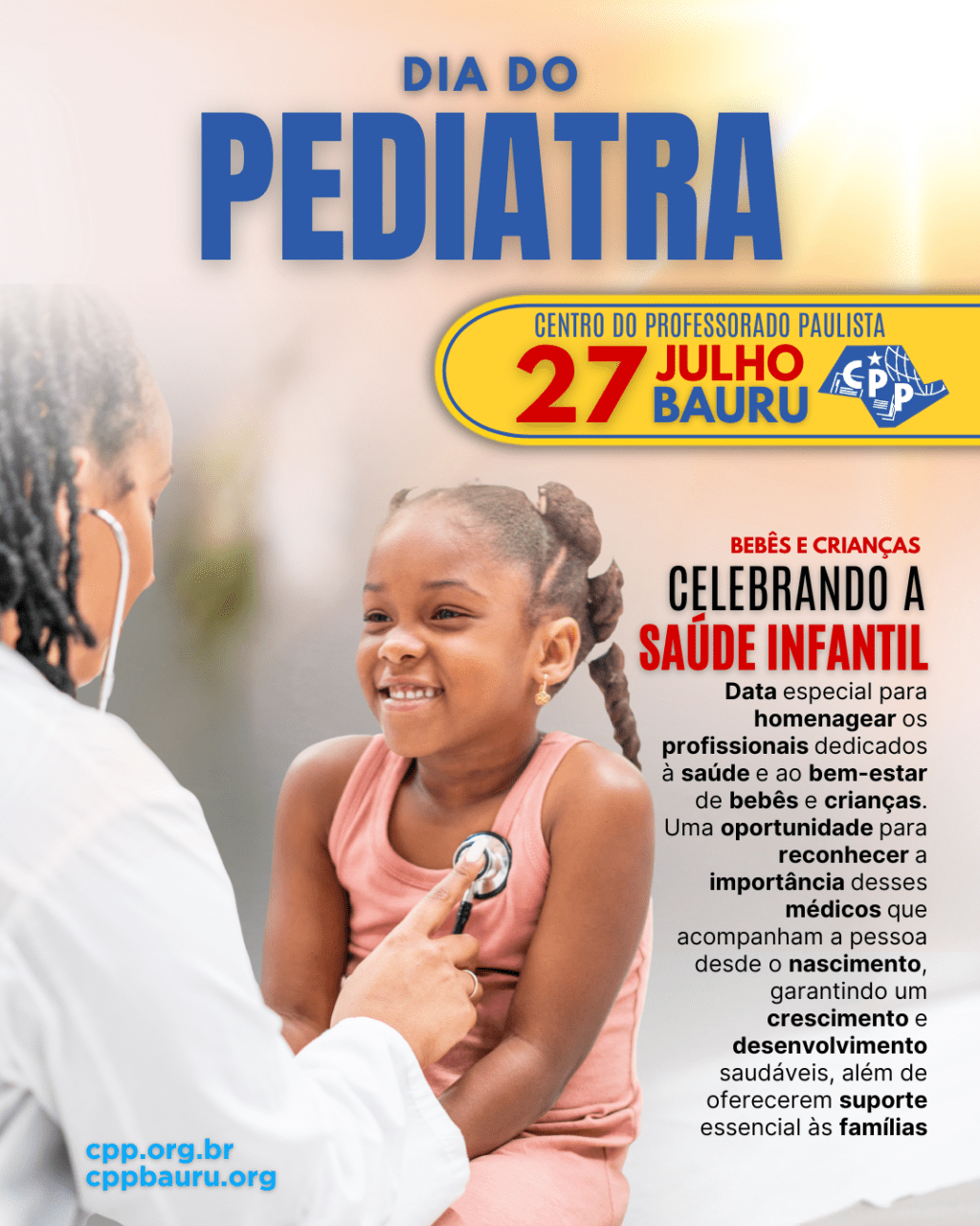 🔔 Dia do Pediatra 🕗 27 de&nbsp;Julho
