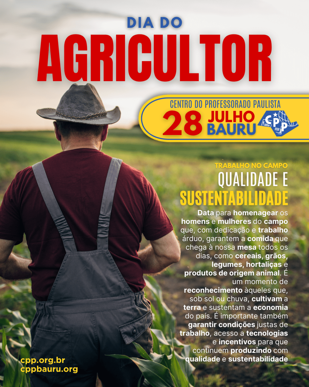 🔔 Dia do Agricultor 🕗 28 de&nbsp;Julho