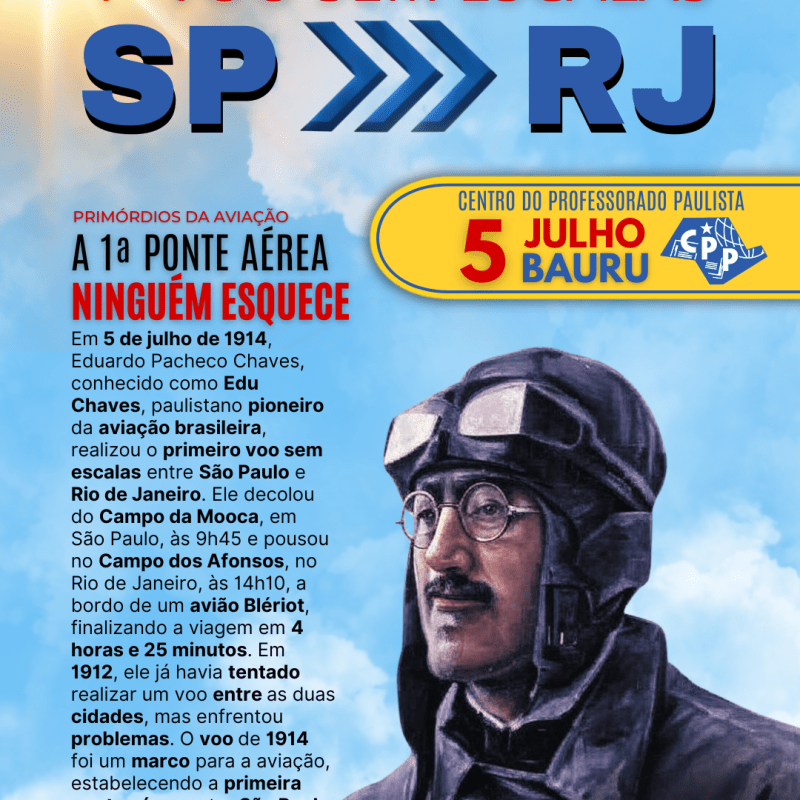 🔔 1º Voo São Paulo / Rio de Janeiro 🕗 5 de&nbsp;Julho