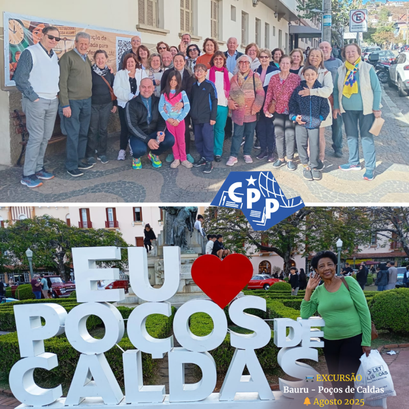 🚌 Excursão para Poços de Caldas 🔔 Agosto&nbsp;2025