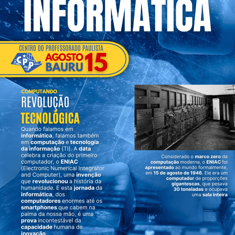 🔔 Dia da Informática 🕗 15 de&nbsp;Agosto