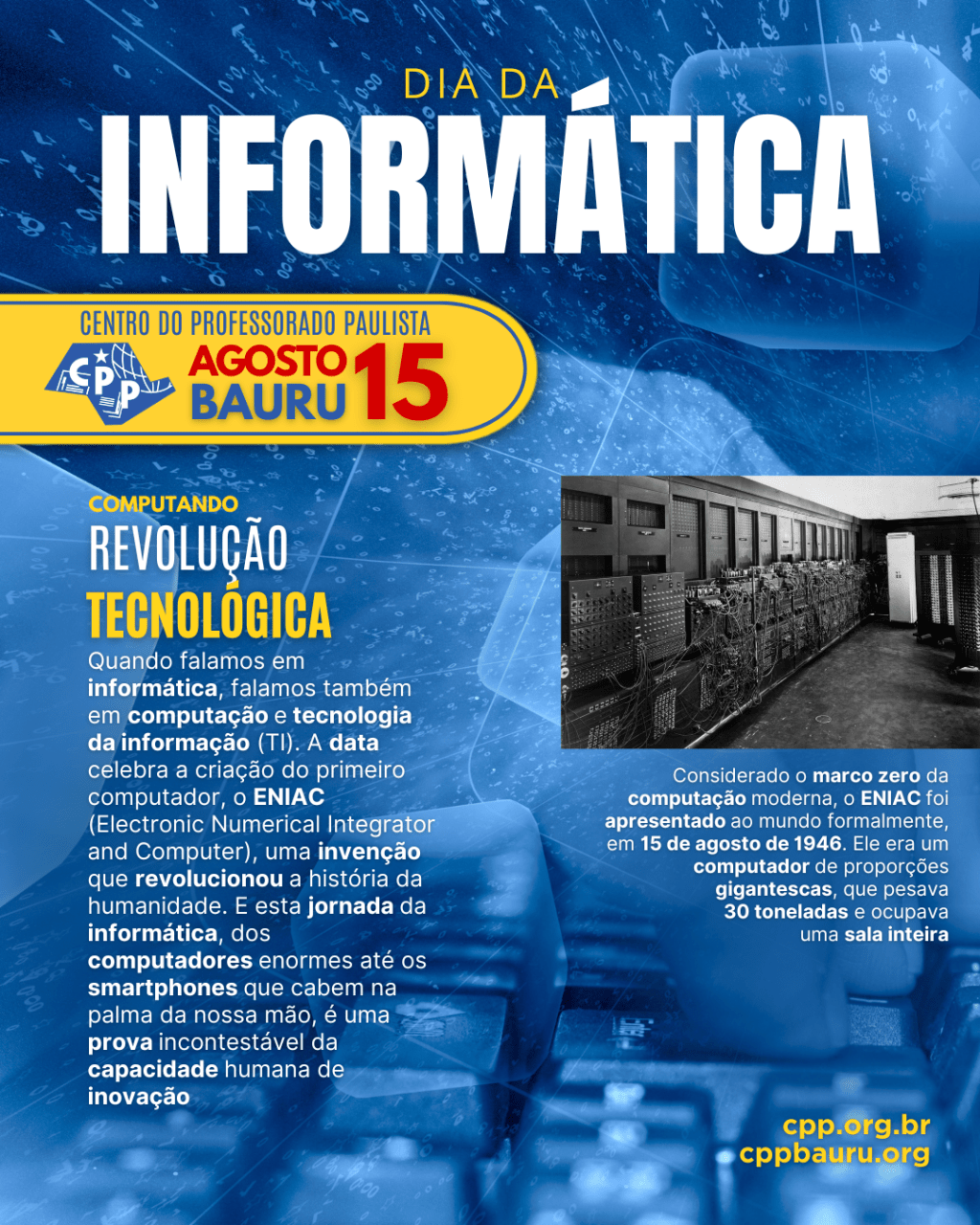 🔔 Dia da Informática 🕗 15 de&nbsp;Agosto