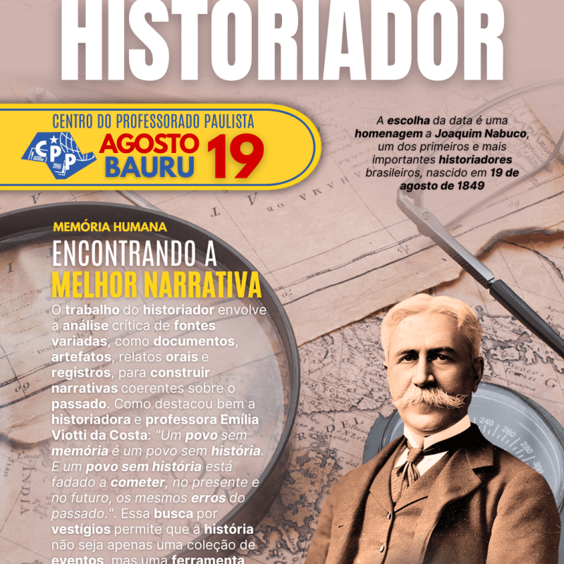 🔔 Dia Nacional do Historiador 🕗 19 de&nbsp;Agosto