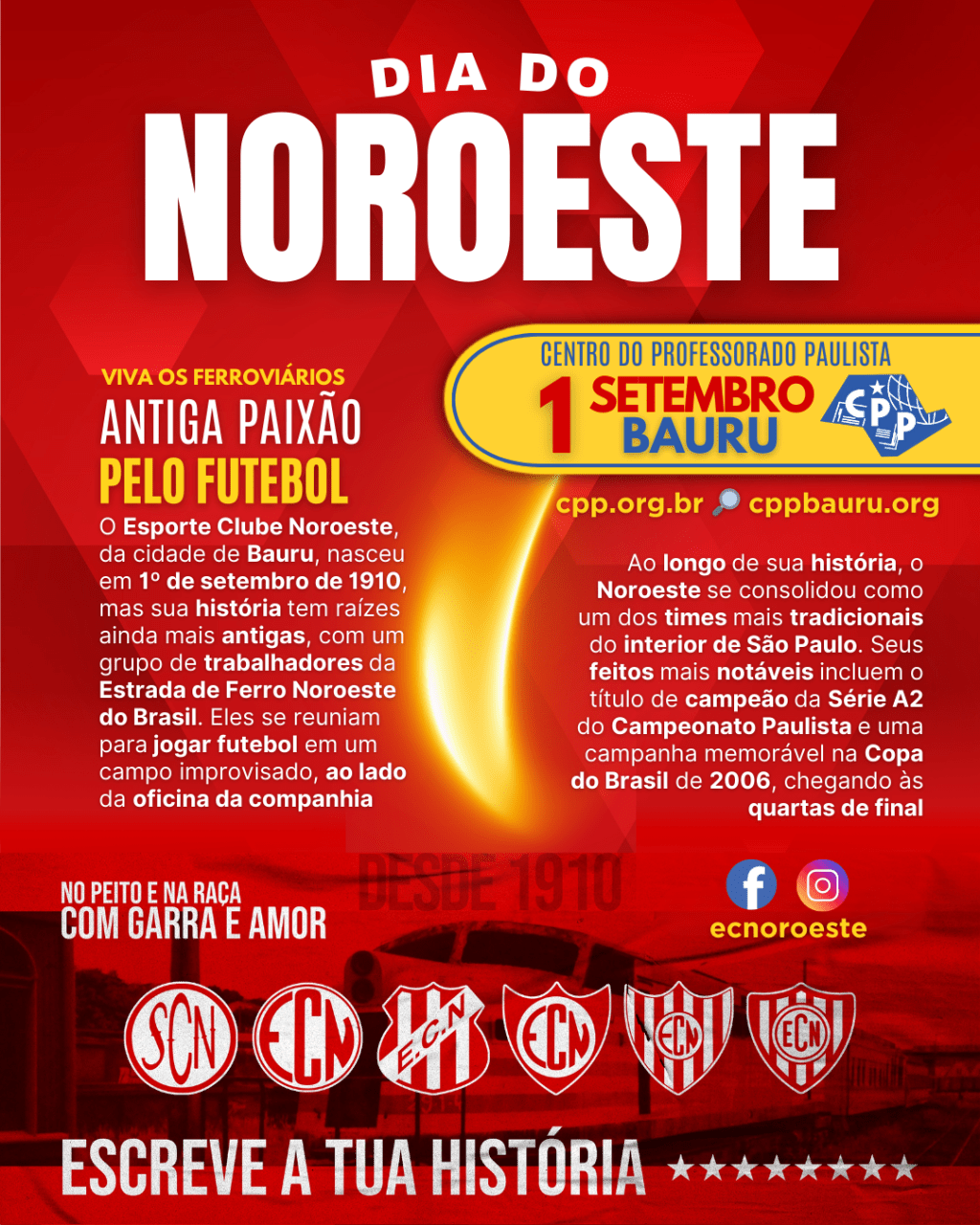 🔔 Dia do Noroeste de Bauru 🕗 1 de&nbsp;Setembro
