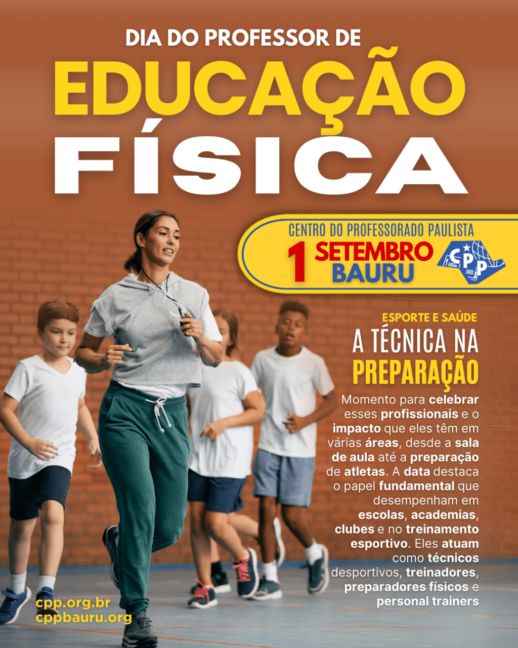 🔔 Dia do Professor de Educação Física 🕗 1 de&nbsp;Setembro
