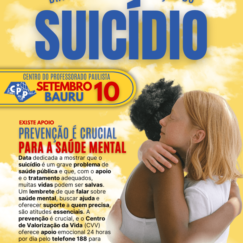 🔔 Dia Mundial de Prevenção do Suicídio 🕗 10 de&nbsp;Setembro