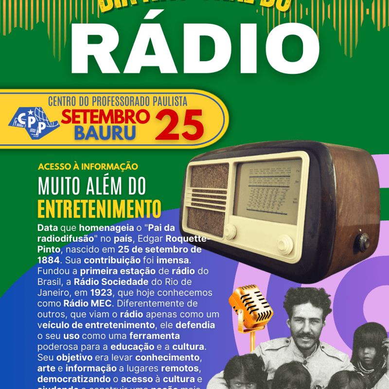 🔔 Dia Nacional do Rádio 🕗 25 de&nbsp;Setembro