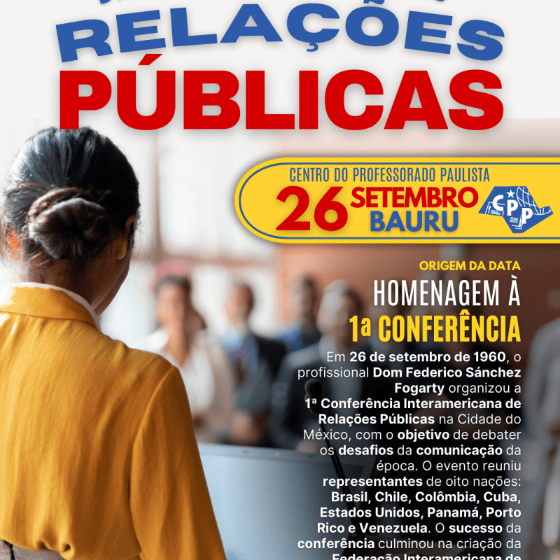 🔔 Dia Interamericano das Relações Públicas 🕗 26 de&nbsp;Setembro