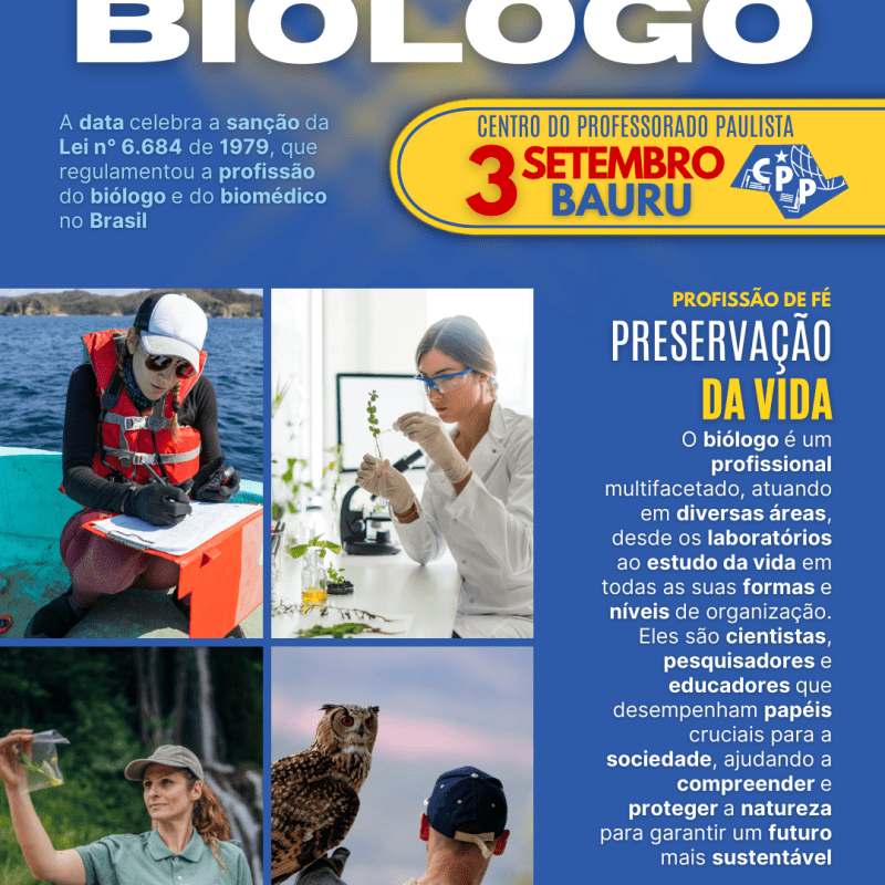 🔔 Dia do Biólogo 🕗 3 de&nbsp;Setembro