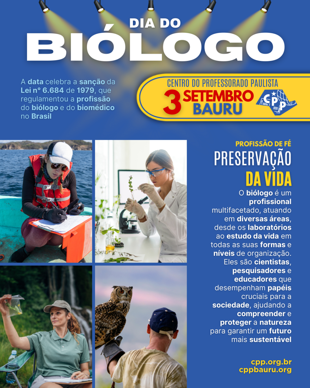 🔔 Dia do Biólogo 🕗 3 de&nbsp;Setembro