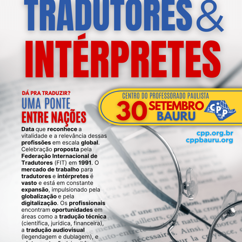 🔔 Dia Internacional dos Tradutores e Intérpretes 🕗 30 de&nbsp;Setembro