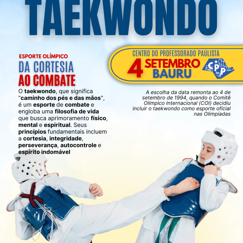 🔔 Dia Mundial do Taekwondo 🕗 4 de&nbsp;Setembro