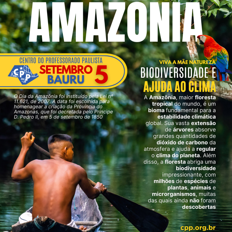 🔔 Dia da Amazônia 🕗 5 de&nbsp;Setembro